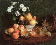 Henri Fantin-Latour Flowers and Fruit on a Table Germany oil painting reproduction